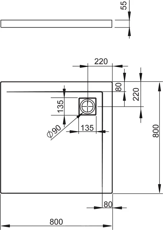 Поддон для душа Radaway Argos C800 Sancos — официальный сайт