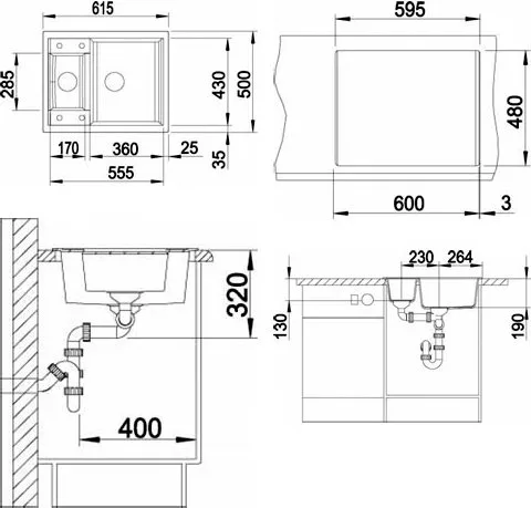 Мойка кухонная Blanco Metra 6 серый беж Sancos — официальный сайт