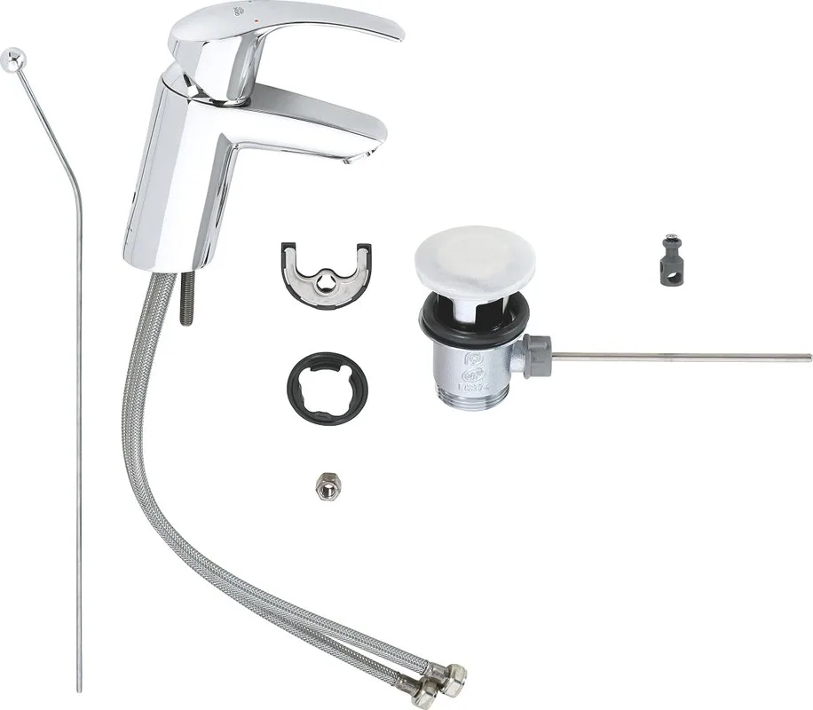 Смеситель для раковины Grohe 33265002 хром Sancos — официальный сайт