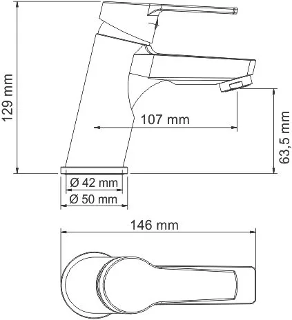 Смеситель для раковины Wasserkraft Rhin 4403 Sancos — официальный сайт