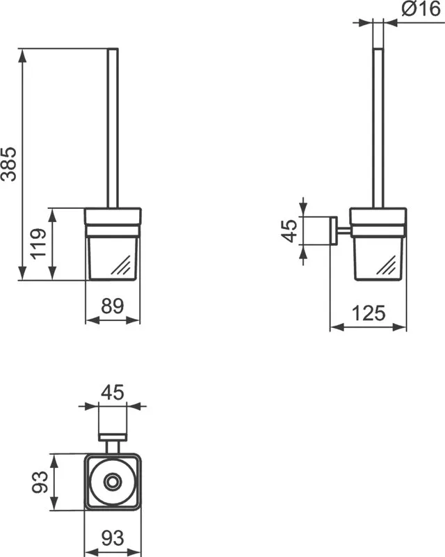 Ершик Ideal Standard Iom Square E2194AA Sancos — официальный сайт