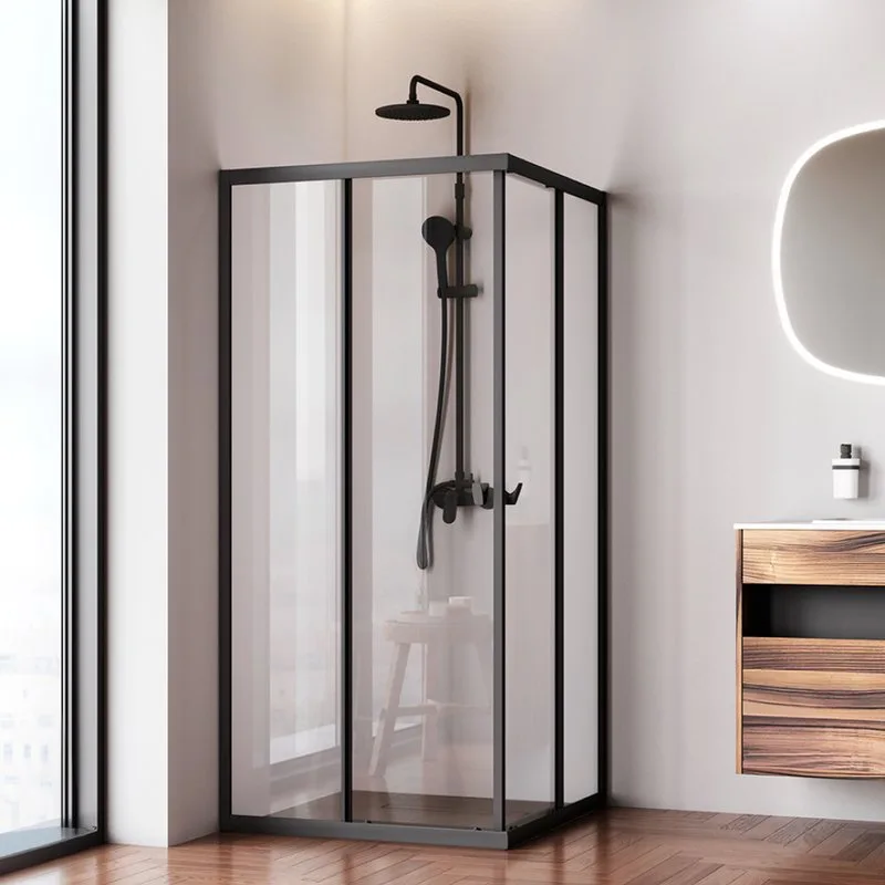 Душевой уголок AM.PM Sunny W87G-403-9090-BT 90x90 см, черный матовый Sancos — официальный сайт