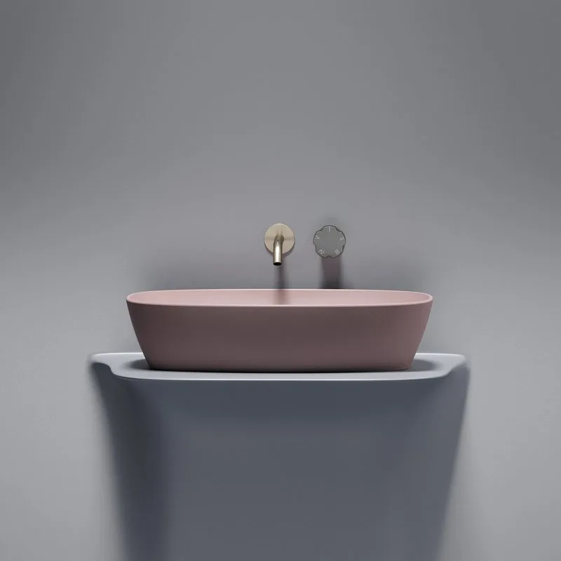 Накладная раковина Ceramicanova Element CN6049MP розовая матовая Sancos — официальный сайт