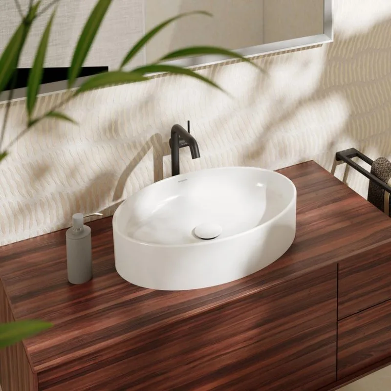 Накладная раковина Hansgrohe Xuniva D 60165450 Sancos — официальный сайт