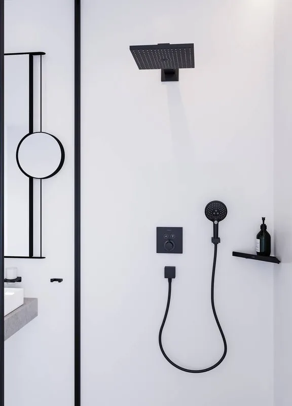 Душевая лейка Hansgrohe Raindance Select S 26530670 матовая черная Sancos — официальный сайт