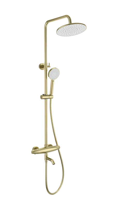 Душевая стойка Wonzon & Woghand CAPSULE WW-B3031-A3-BG, брашированное золото Sancos — официальный сайт