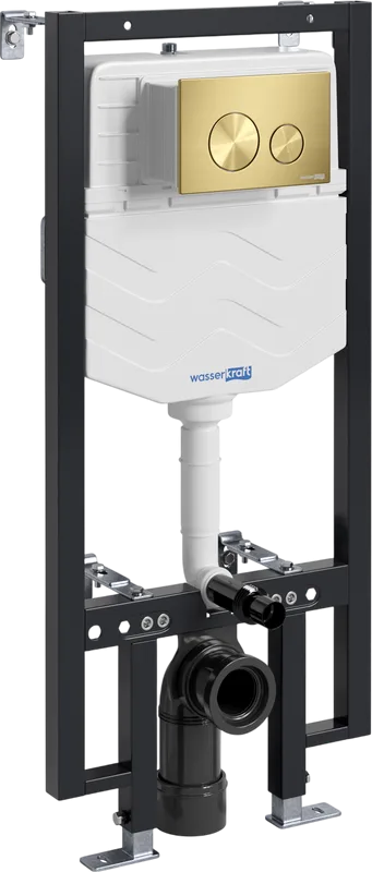 Система инсталляции для унитазов Wasserkraft Vils 56TLT.010.ME.MG02, с кнопкой смыва матовое золото Sancos — официальный сайт