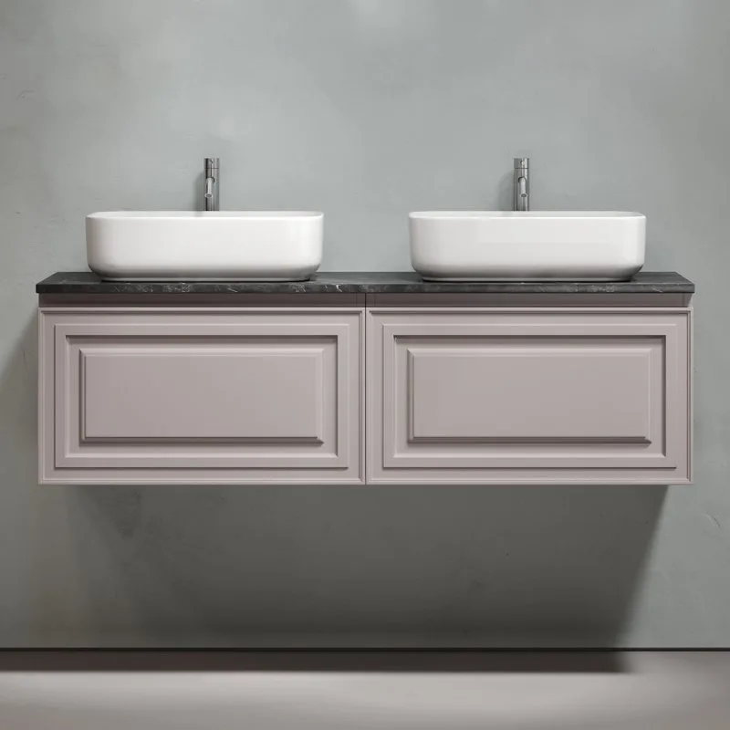 Тумба с раковиной Sancos Very 140 doha soft, столешница черный мрамор TT140A1X, раковина CN5043 Sancos — официальный сайт