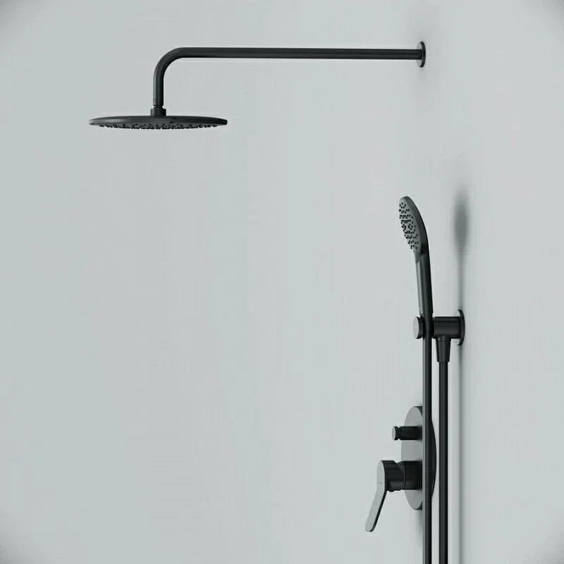 Душевой комплект AM.PM X-Joy FB85A1RH22, С ВНУТРЕННЕЙ ЧАСТЬЮ, для душа, чёрный Sancos — официальный сайт