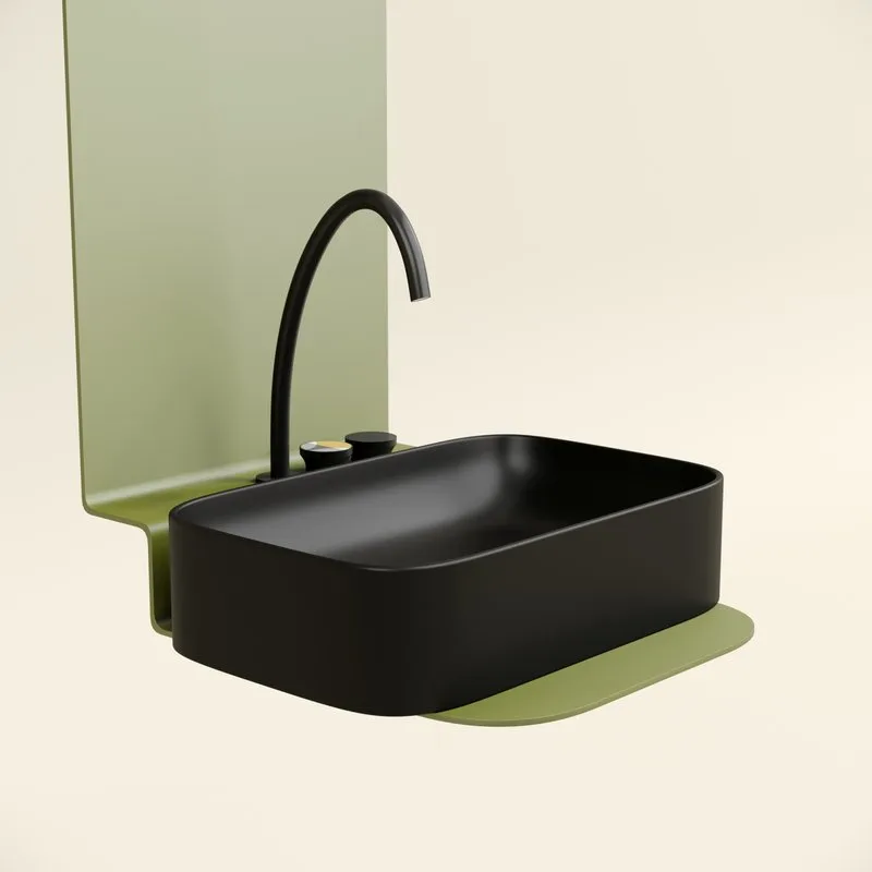 Накладная раковина Ceramicanova Element CN6053MB черная матовая Sancos — официальный сайт
