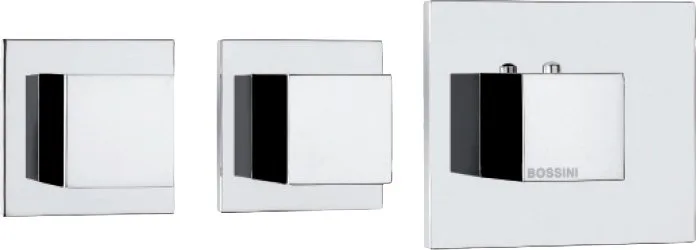 Термостатический смеситель встраиваемый Bossini Cube 2 Outlets LP Z032203 для ванны с душем, хром Sancos — официальный сайт