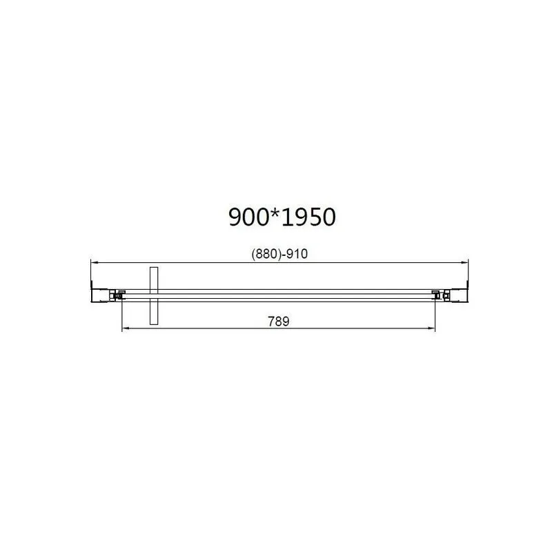Душевая дверь Vincea Slim 8mm VDP-4SL900CL, хром, стекло прозрачное Sancos — официальный сайт