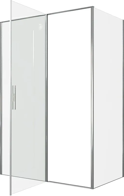 Душевой уголок Allen Brau Priority 140x80, профиль хром, стекло прозрачное Sancos — официальный сайт