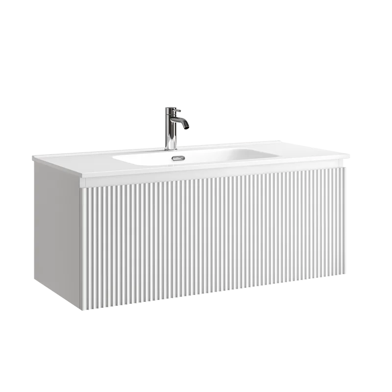 Тумба под раковину Sancos Snob R 1.0 100 подвесная Bianco (белый), SNR1.0100W Sancos — официальный сайт