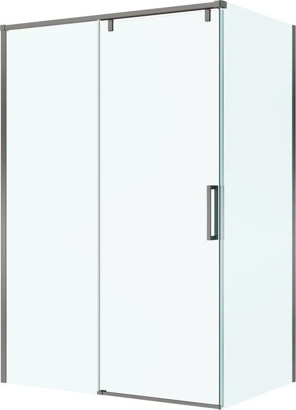Душевой уголок BelBagno Soft Close-1 AH-1-130/100-C-GM профиль оружейная сталь Sancos — официальный сайт