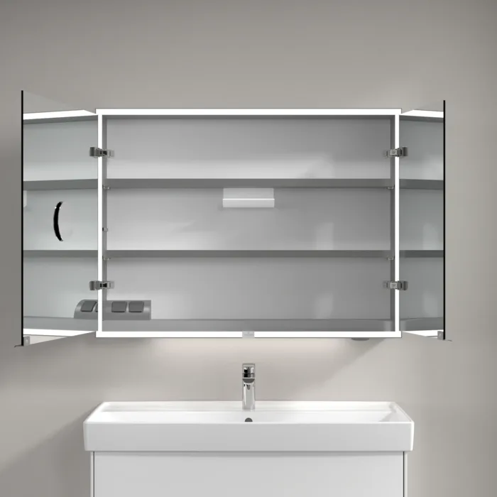 Зеркало-шкаф Villeroy & Boch My View Now A4551000 100х75 с LED-подсветкой, 6500 K Sancos — официальный сайт