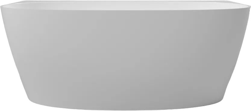 Ванна из искусственного камня WHITECROSS Pearl A 155x80 см, пристенная, белая, овальная, с донным кл Sancos — официальный сайт