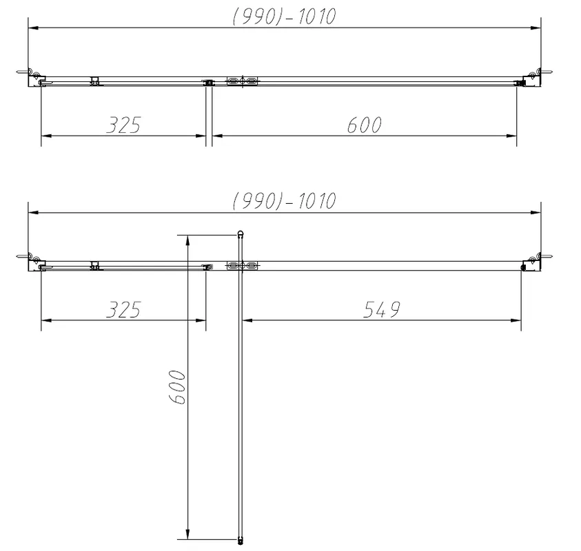 Душевая дверь в нишу Vincea Slim-N VDP-4SN100CLGM 100x195, профиль вороненая сталь Sancos — официальный сайт