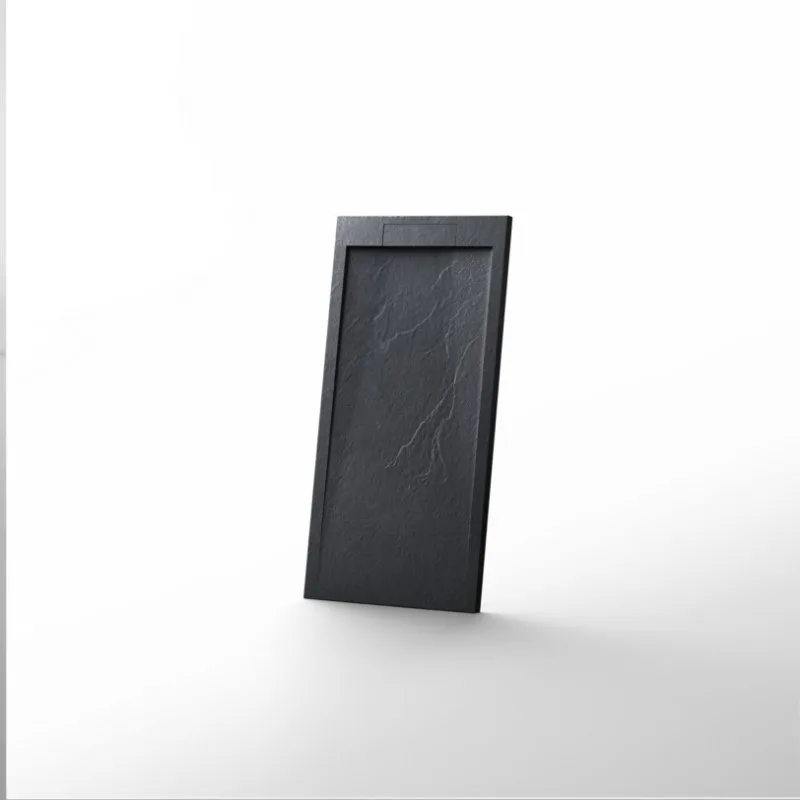 Поддон для душа Esbano LX ESP-LX108B 100х80 см, матовый черный Sancos — официальный сайт