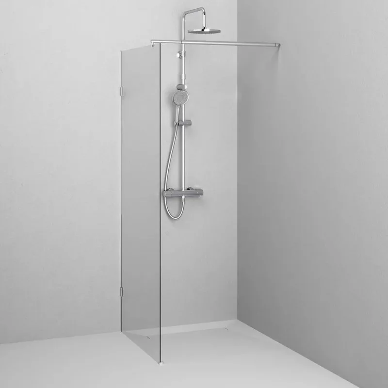 Душевая перегородка AM.PM X-Joy W94WI-80-F1-MTE 80x195, фурнитура хром, стекло прозрачное Sancos — официальный сайт