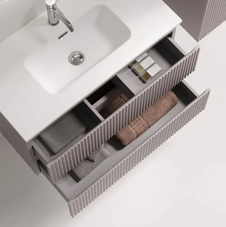 Тумба под раковину Sancos Snob R 80 подвесная Doha soft (пыльная роза), SNR80/39SM Sancos — официальный сайт