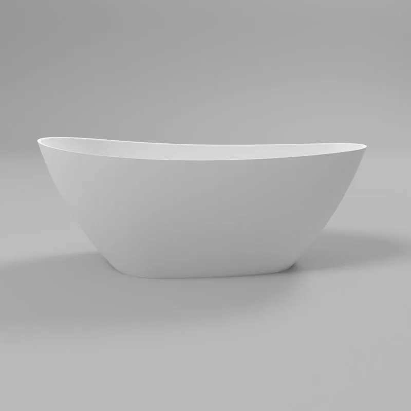 Ванна из искусственного камня WHITECROSS Spinel A 150x70 см, отдельностоящая, матовая белая, овальна Sancos — официальный сайт