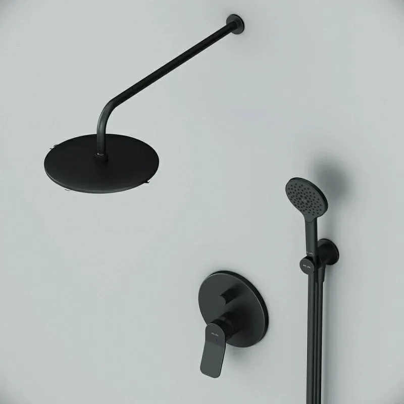 Душевой комплект AM.PM X-Joy FB85A1RH22, С ВНУТРЕННЕЙ ЧАСТЬЮ, для душа, чёрный Sancos — официальный сайт