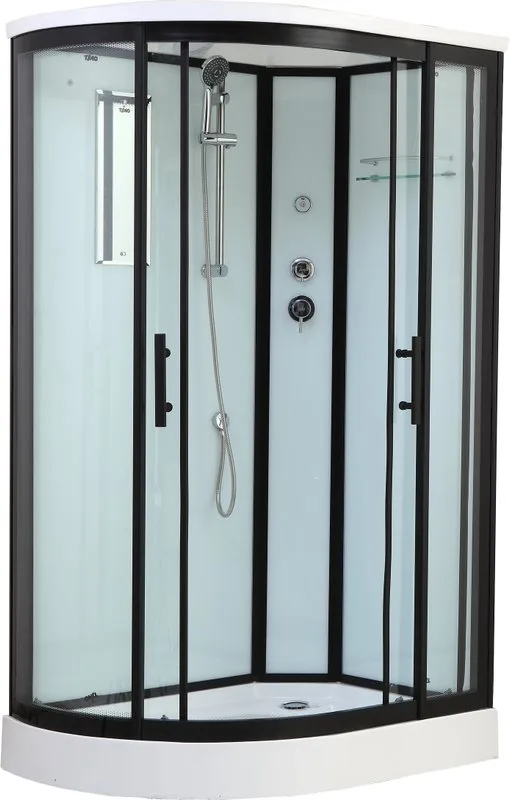 Душевая кабина Timo Standart T-6602 B R, профиль черный, с низким поддоном Sancos — официальный сайт
