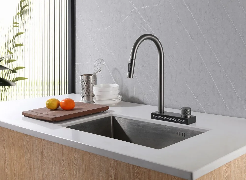Смеситель для кухни Abber Wasser Kreis AF8114NG, никель Sancos — официальный сайт