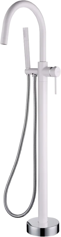 Напольный смеситель для ванны с душем Boheme Uno 469-WCR, white, chrome Sancos — официальный сайт