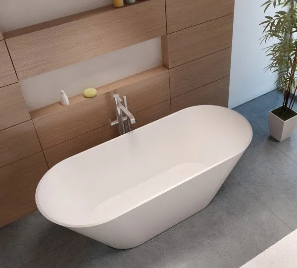 Ванна из искусственного камня Riho Barcelona B117001105 170x70 см, отдельностоящая, матовая белая, о Sancos — официальный сайт