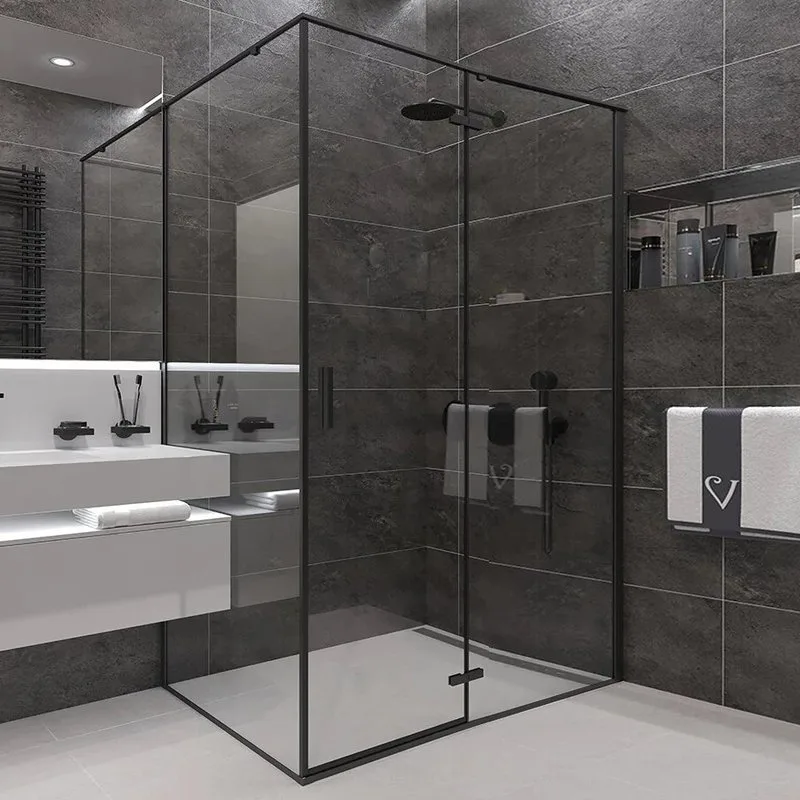 Душевой уголок Veconi Rovigo RV-073B 120x80, профиль черный Sancos — официальный сайт