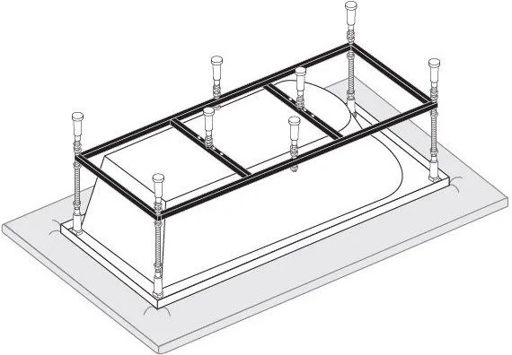 Каркас для ванны Vagnerplast 150x70 Sancos — Оригинал