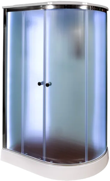 Душевая кабина DTO D102SL 120х80, LED, профиль хром, стекло матовое Sancos — Оригинал