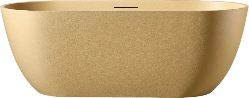Ванна из искусственного камня Abber Frankfurt AM9941MS 170x75 см, отдельностоящая, матовая песочная, Sancos — официальный сайт