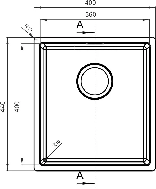 Мойка кухонная Florentina Оптима OHM.360.400 Sancos — официальный сайт