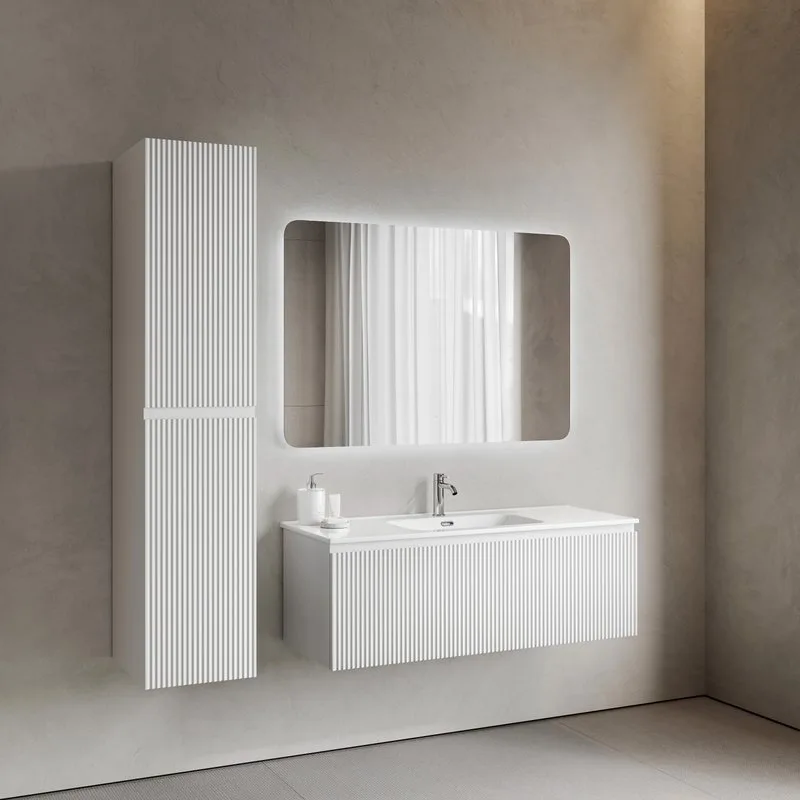 Тумба под раковину Sancos Snob R 1.0 120 подвесная Bianco (белый), SNR1.0120W Sancos — официальный сайт