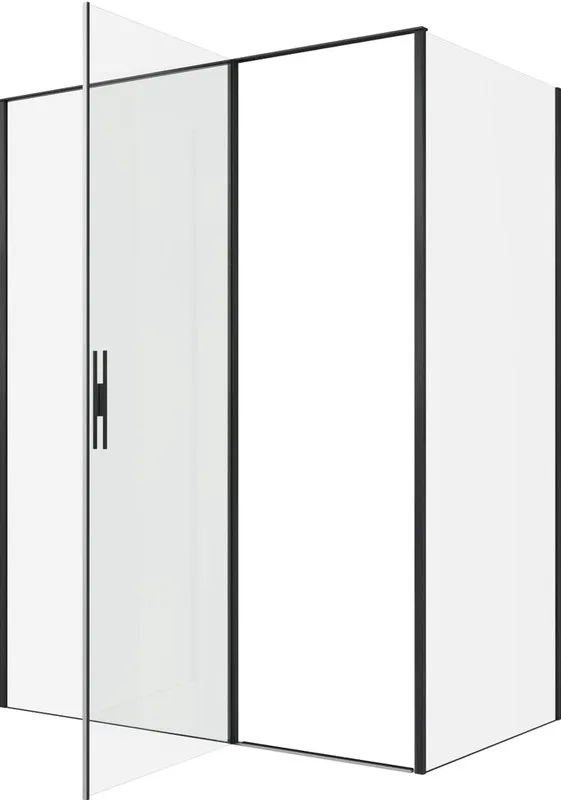 Душевой уголок Allen Brau Priority 160x90, профиль черный браш, стекло прозрачное Sancos — официальный сайт