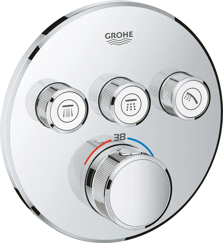 Термостатический смеситель встраиваемый Grohe Grohtherm SmartControl 29121000 для душа Sancos — официальный сайт
