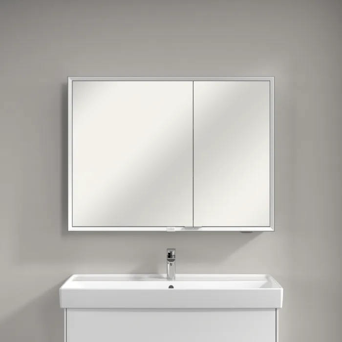 Зеркало-шкаф Villeroy & Boch My View Now A4551000 100х75 с LED-подсветкой, 6500 K Sancos — официальный сайт