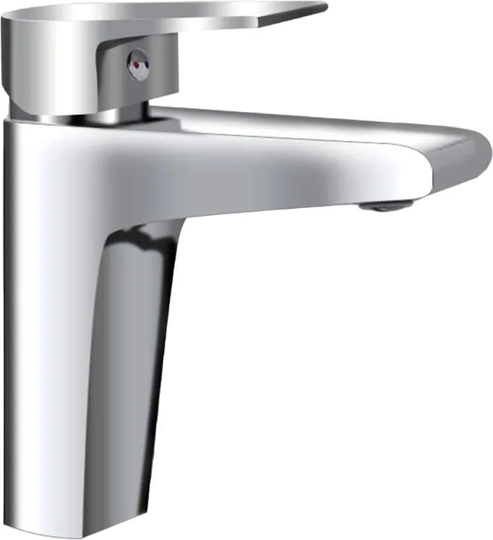 Смеситель для раковины AQUAme Prato AQMP6121 с донным клапаном, хром Sancos — официальный сайт
