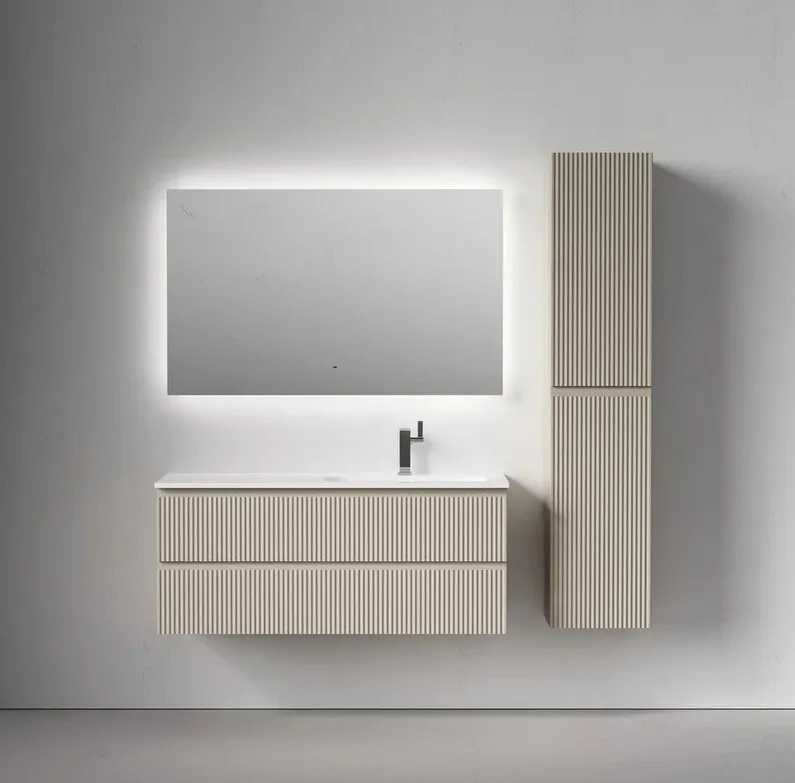 Тумба под раковину Sancos Snob R 120 подвесная Beige soft (капучино), SNR120RCE Sancos — официальный сайт