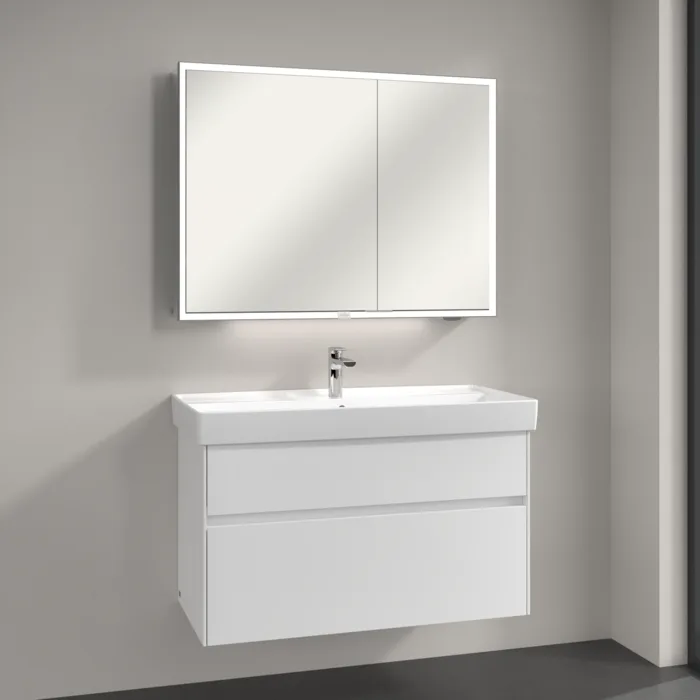 Зеркало-шкаф Villeroy & Boch My View Now A4551000 100х75 с LED-подсветкой, 6500 K Sancos — официальный сайт