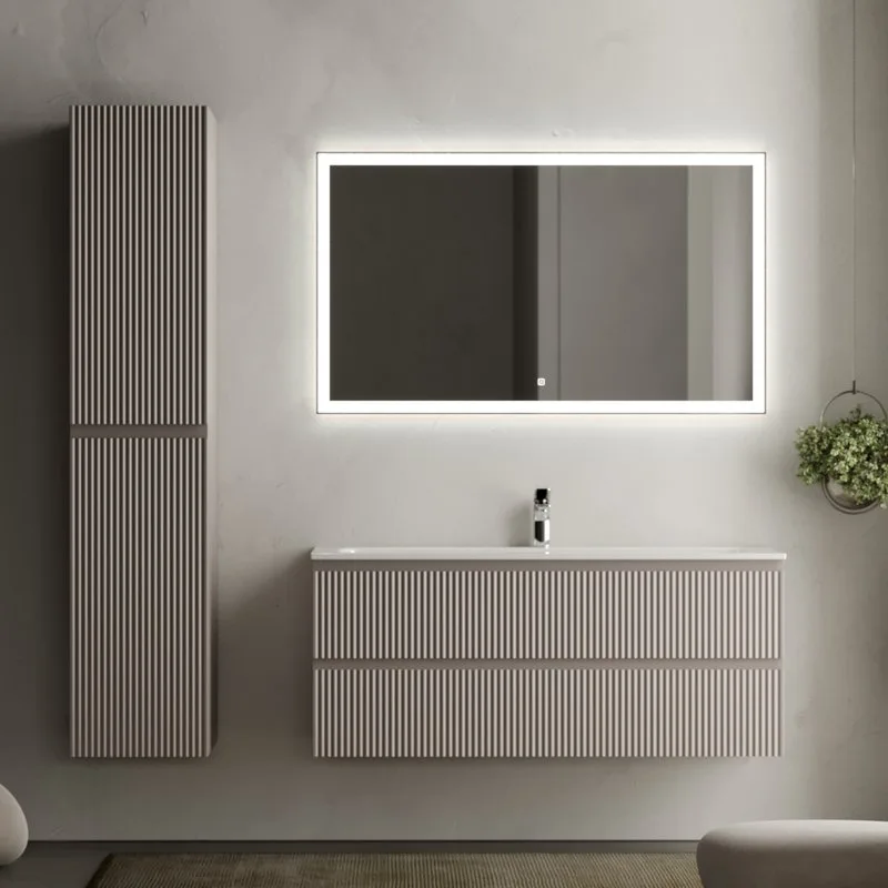 Тумба с раковиной Sancos Snob R 120 см, doha soft, раковина CN7017 Sancos — официальный сайт