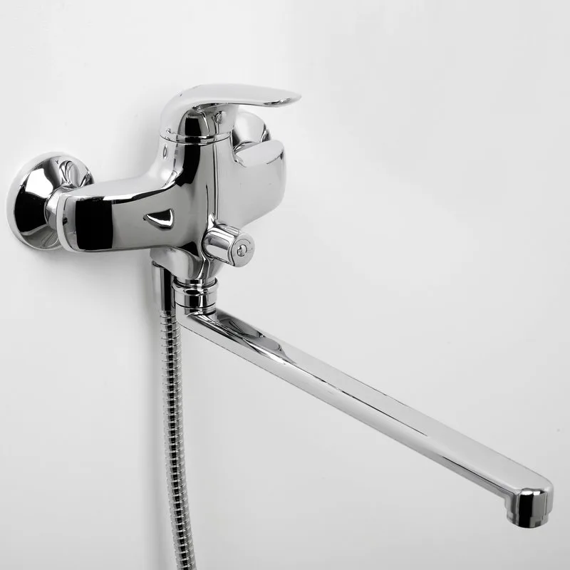Смеситель с длинным изливом для ванны Wasserkraft Rossel 2802L Sancos — официальный сайт