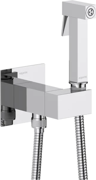 Гигиенический душ AQUATEK Лира AQ1025CR со смесителем, С ВНУТРЕННЕЙ ЧАСТЬЮ, хром Sancos — Оригинал