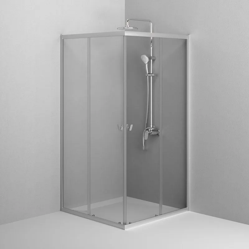 Душевой уголок AM.PM Sunny W87G-403-100100-MT 100x100 см, серебро Sancos — официальный сайт