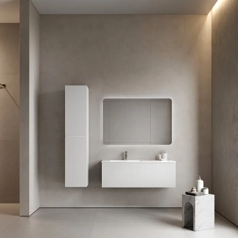 Тумба под раковину Sancos Snob R 1.0 120 подвесная Bianco (белый), SNR1.0120LW Sancos — официальный сайт