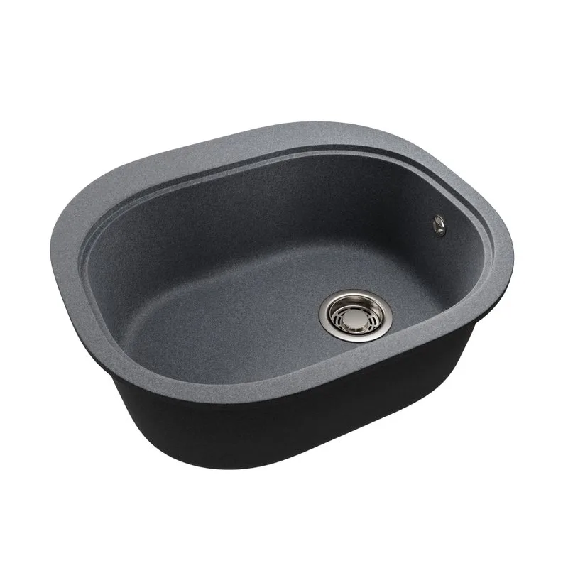 Мойка кухонная Emar Quartz EMQ-1570.C Антрацит Sancos — официальный сайт