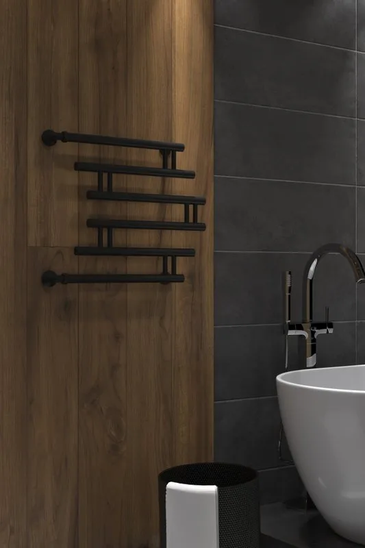 Полотенцесушитель водяной Indigo Zip FZW60-60BR, черный муар Sancos — официальный сайт